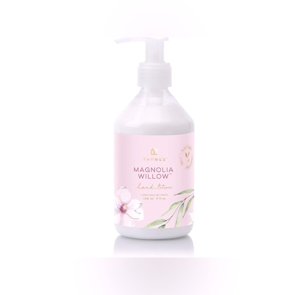 Thymes Moisturizing Hand Lotion Shea Butter & Aloe Vera Magnolia Willow, 9 fl oz
